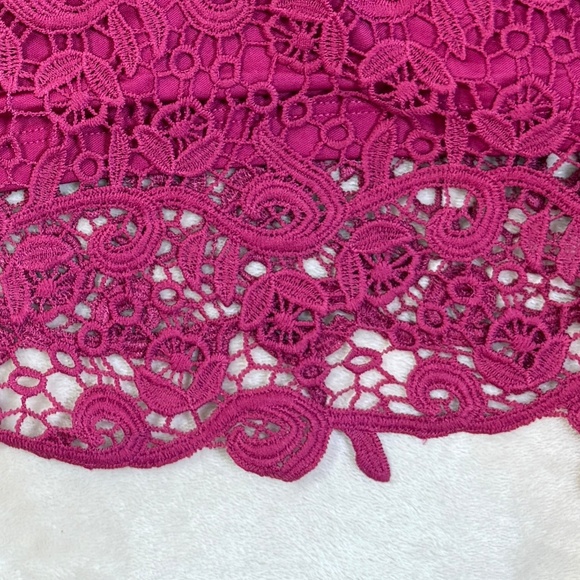 Fuchsia Lace Dressy Church Top by Philosophy - XXL - Picture 7 of 7